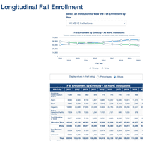 Nevada Higher Education Enrollment (Diversity) screenshot