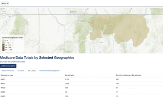 HHS emPOWER Map screenshot