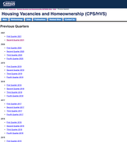 Housing Vacancies and Homeownership (CPS/HVS) screenshot