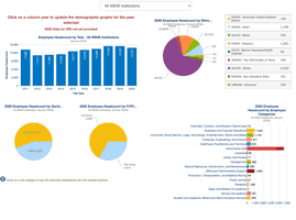 Nevada Higher Education Employee and Faculty numbers screenshot